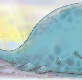 вымышленный кит с усами