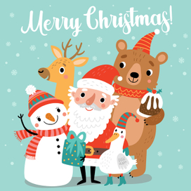 Рождественская открытка