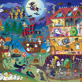 Не боимся темноты. Виммельбух поле 