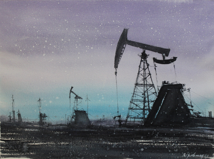 Ночная буровая