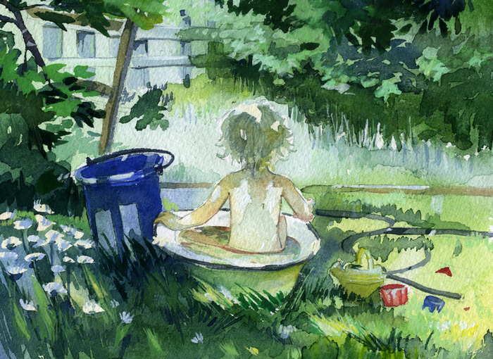 Желтенький тазик.