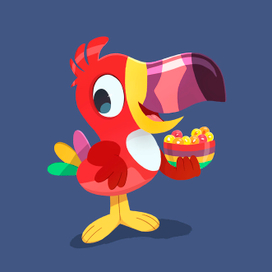 Персонаж птичка