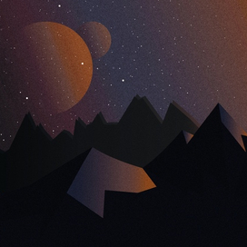 Рассвет в горах 