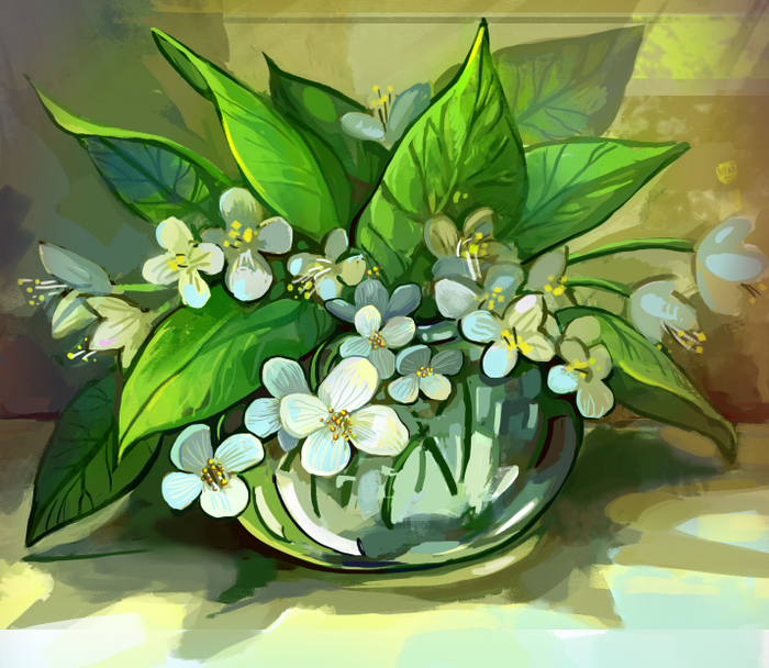 жасмины с натуры