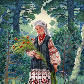 Девушка с серпом