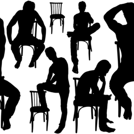 Силуэты парня