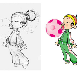 Девочка с жвачкой