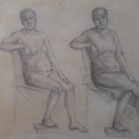 Обнажённая.