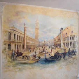 "Площадь Сан -Марко" Фреска