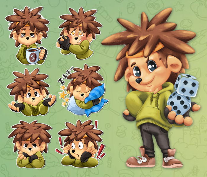 маскот Ежик