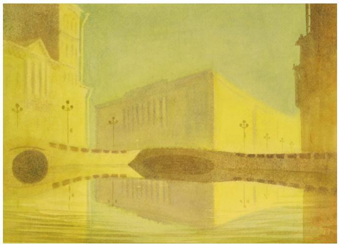 Мойка в утреннем тумане