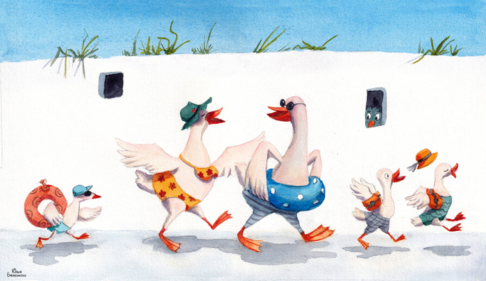 Гуси в отпуске