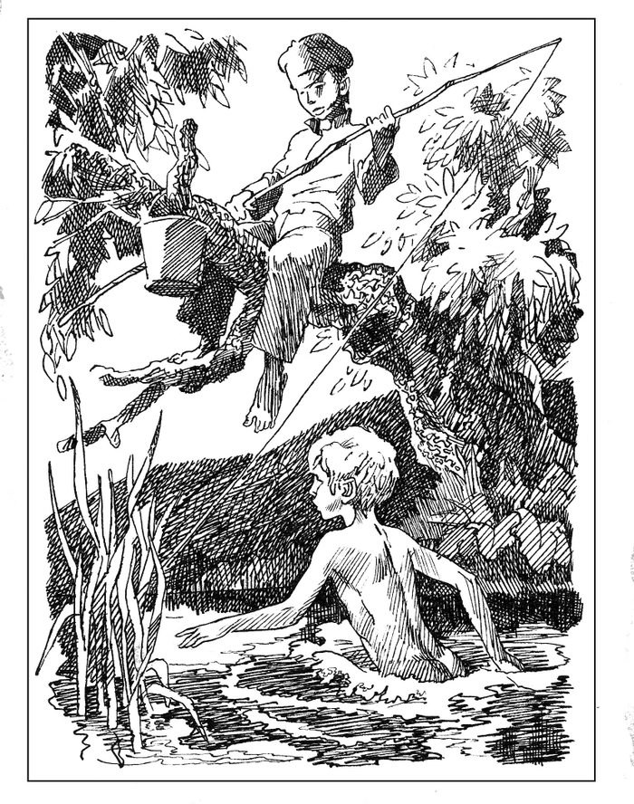 Л. Андреев "Петька на даче" Детгиз