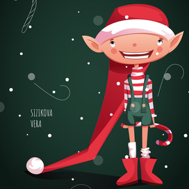 Эльф в длинной шапке