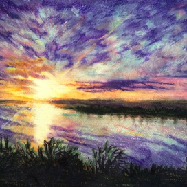 Закат над Волгой