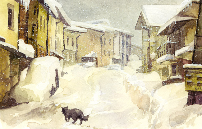 зимняя улица