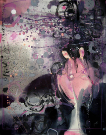 Одинокий цветок сливы благоухает в долине