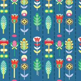 Pattern - Flowers (обои для детей)