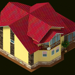 Домик в мультяшном стиле