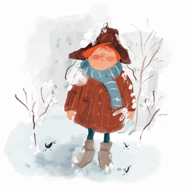 Снег на голоуу