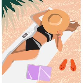 Девушка на пляже