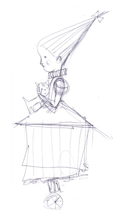 Девочка на велосипедике. Мини-Мультик.