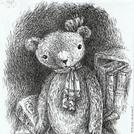 Мишка в библиотеке