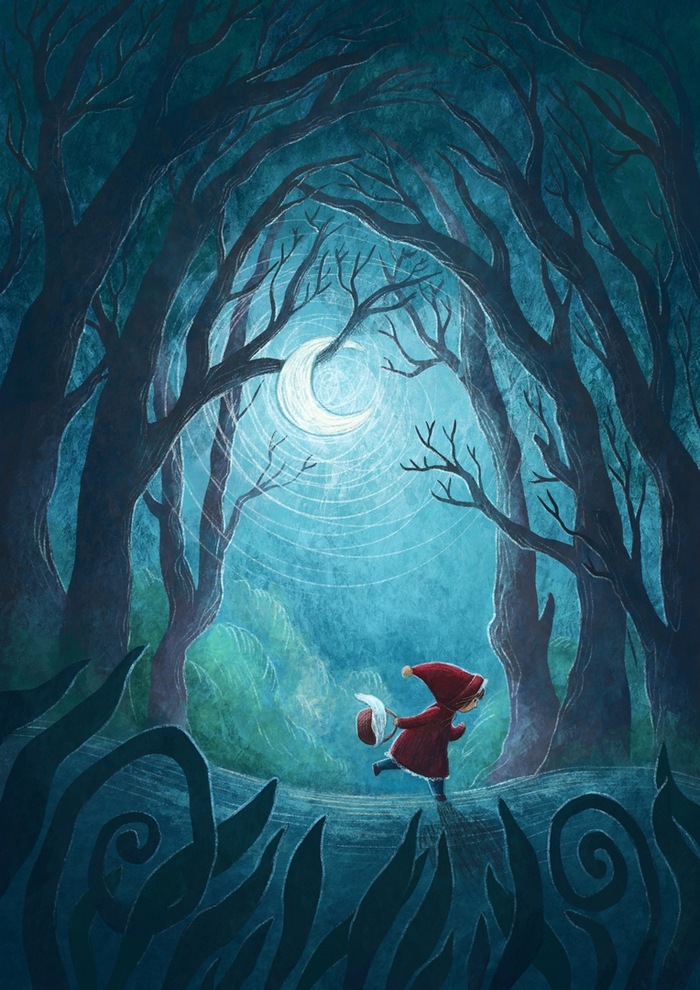 Красная шапка бежит домой. 