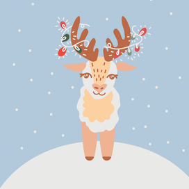 Рождественская открытка