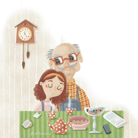 В гостях у дедушки