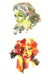 Эльф и Саламандра (дух огня)