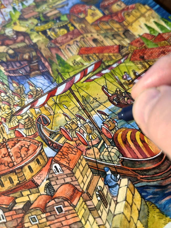 Иллюстрация. Процесс.