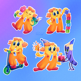 Бренд персонаж для школы детского развития "Буковка"