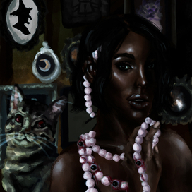 мадам с ожерельем