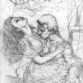  Scetch of book-cover/Скетч книжной обложки