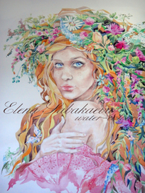 Маша. акварель.,бумага