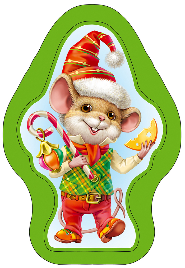 мышка на новогоднюю баночку