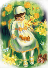 Портрет девочки, сказочный