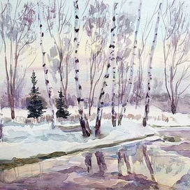 Мартовские березы