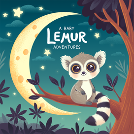 Обложка детской книги про лемура