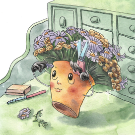 Букетик-парикмахер