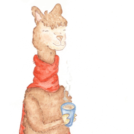 Согревающий напиток для ламы