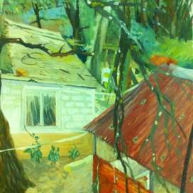 со второго этажа