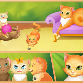 Комикс для игры "Спасти котят"