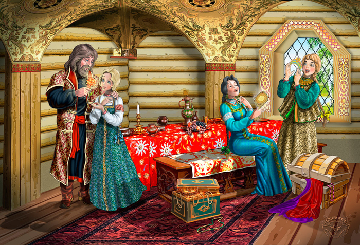 К сказке..Аленький цветочек.