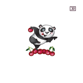 Веселый детский персонаж векторный Панда 2D