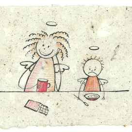 Мама - не ангел! Чашка кофе