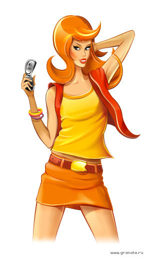 Мобил-девушка