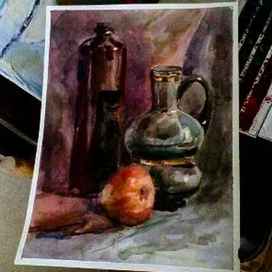 Натюрморт акварелью