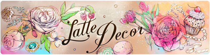 "LATTE DECOR" (фирменная иллюстрация для свадебного агенства)